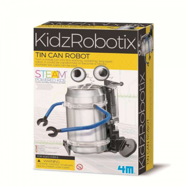 Kit constructie robot - tin can robot, Kidz Robotix