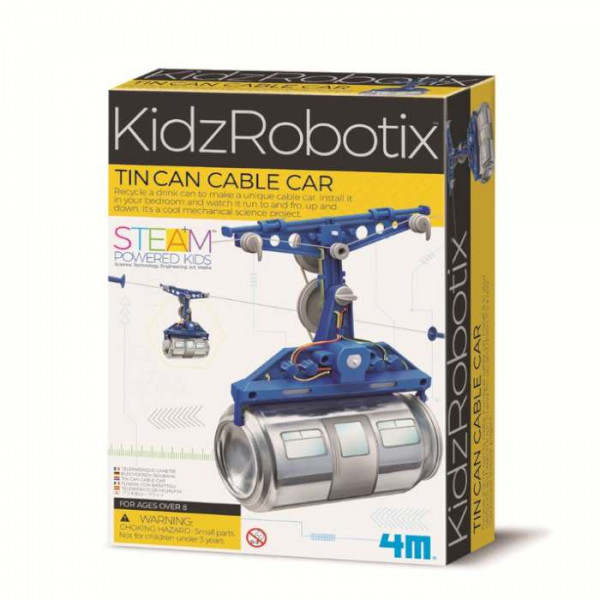 Kit constructie robot - tin can cable car, Kidz Robotix