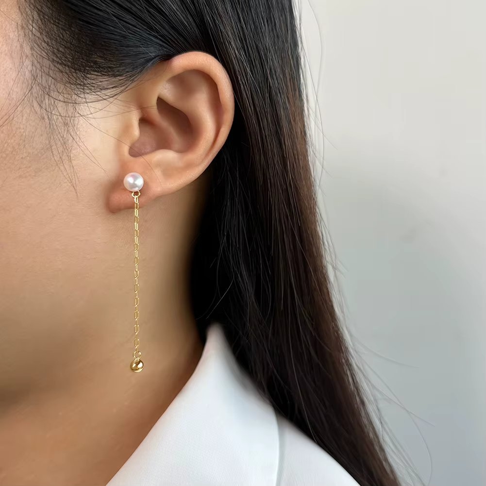 Cercei lungi argint 925, JW1733, model neregulat, placati cu aur