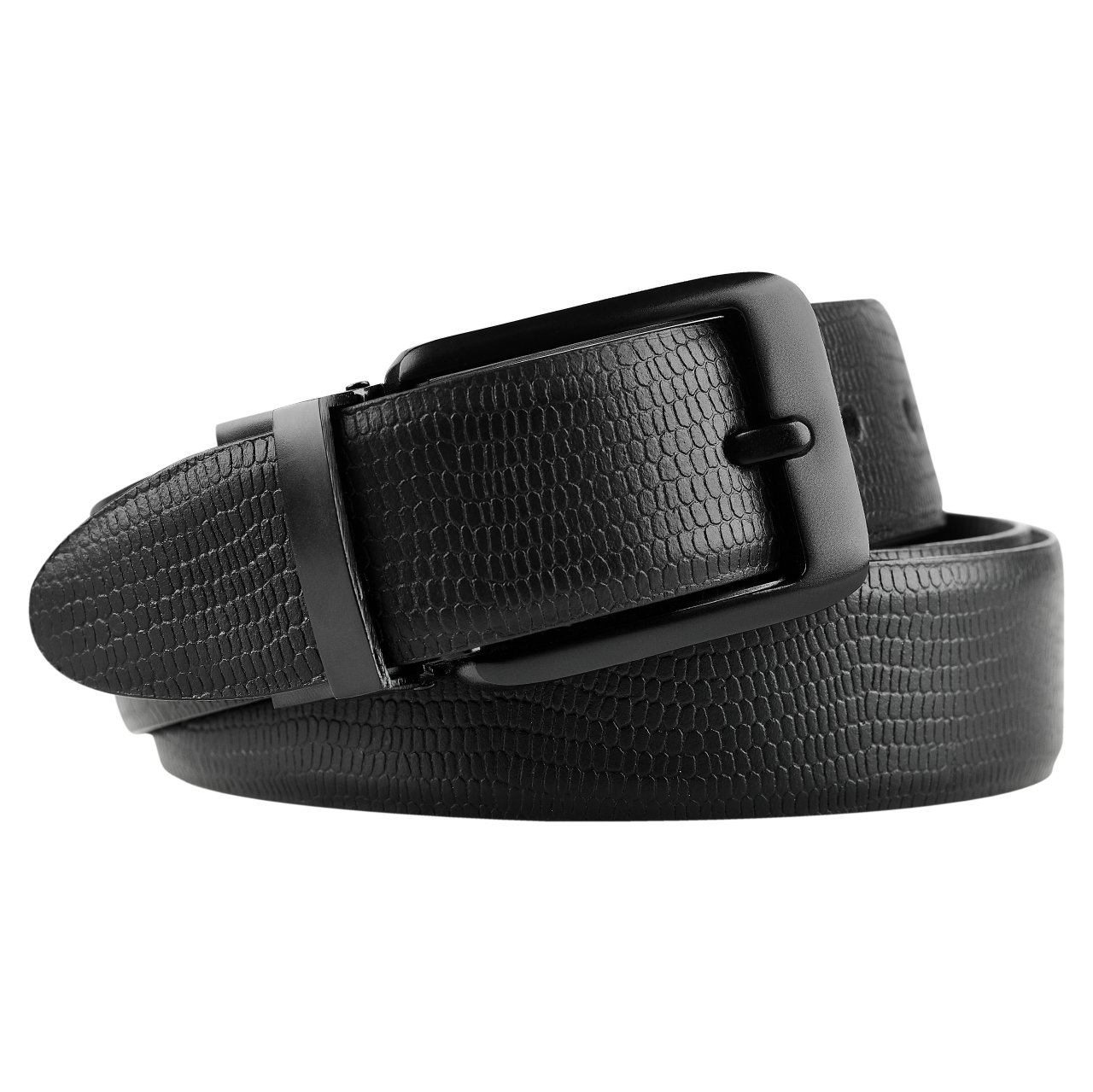 Curea pentru barbati cu doua fete C-181, piele naturala, Negru/Maro