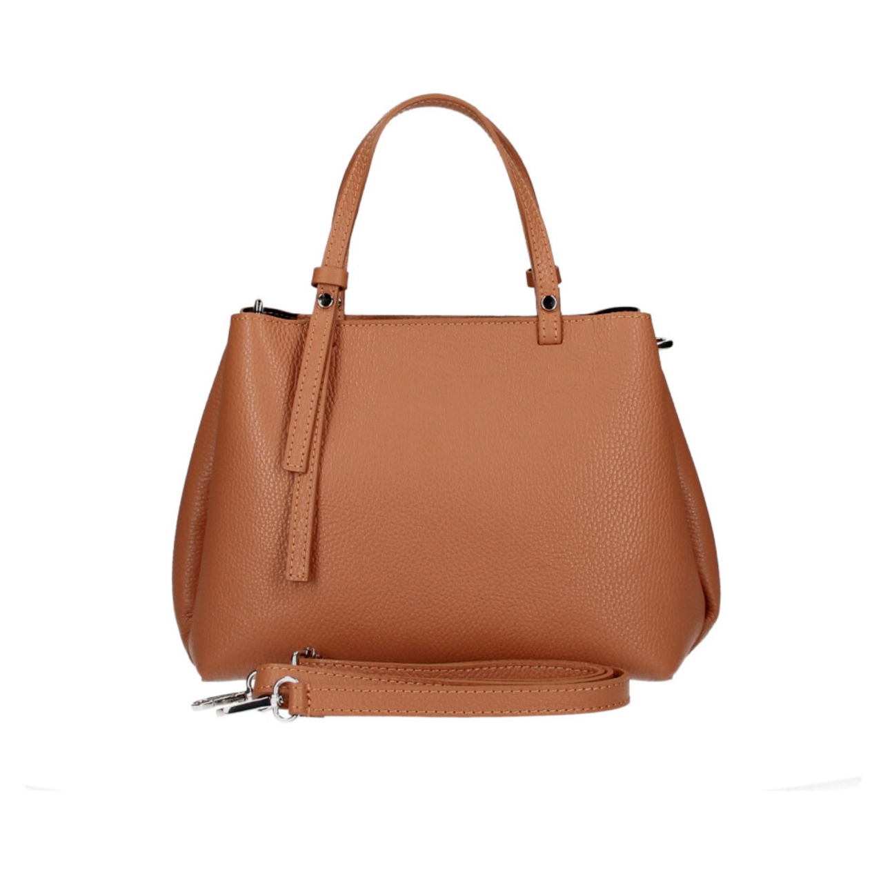 Geanta de dama, Bonita GT3796, piele naturala, Cognac