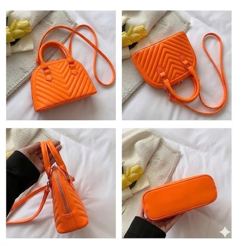 Geanta de dama, Ilanora GT3435, Portocaliu - imagine 4