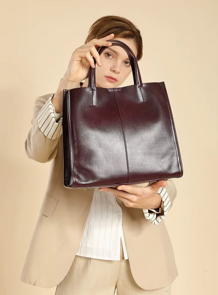 Geanta de dama, Naida GT3364, piele naturala, Bej - 2 | YEO
