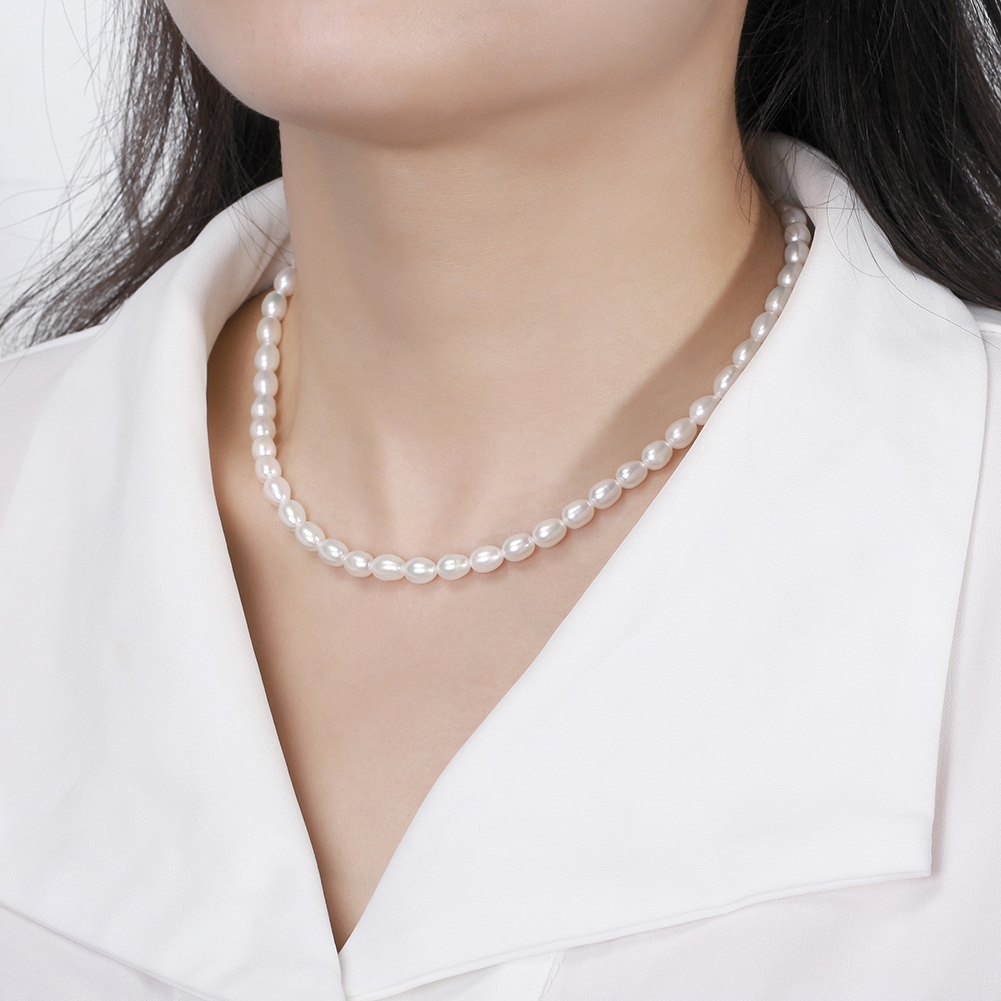 Lantisor argint 925, JW1538, model perla, placat cu aur - 1 | YEO
