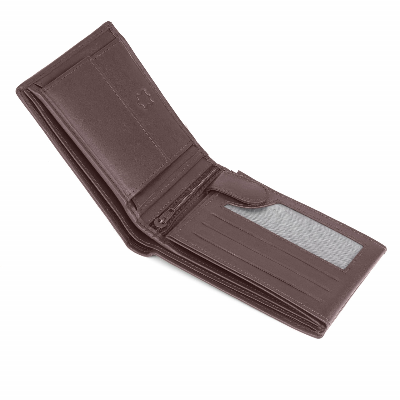 Portofel barbati Delis, Alvaro PT1476, piele naturala, Maro - imagine 4