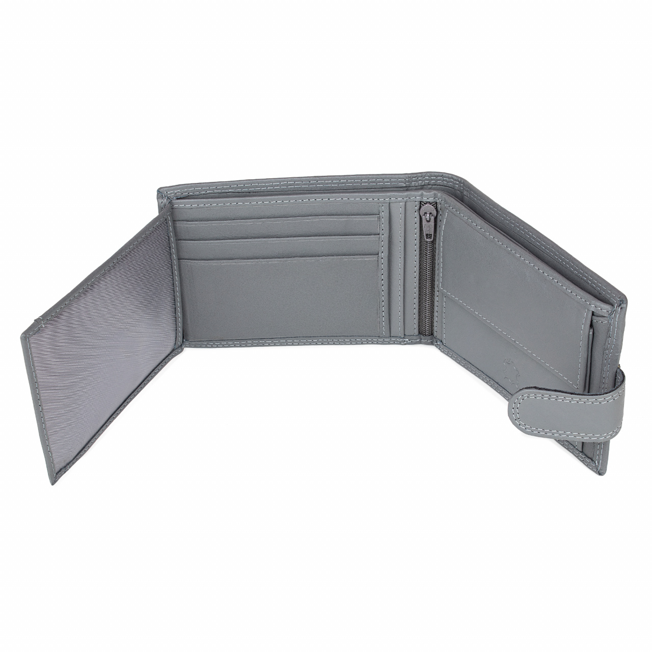 Portofel barbati Ronno, Dima PT1483, piele naturala, Gri - imagine 3