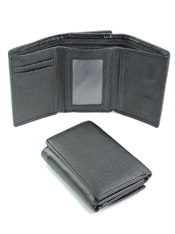 Portofel dama, 6600-16, piele naturala, Negru