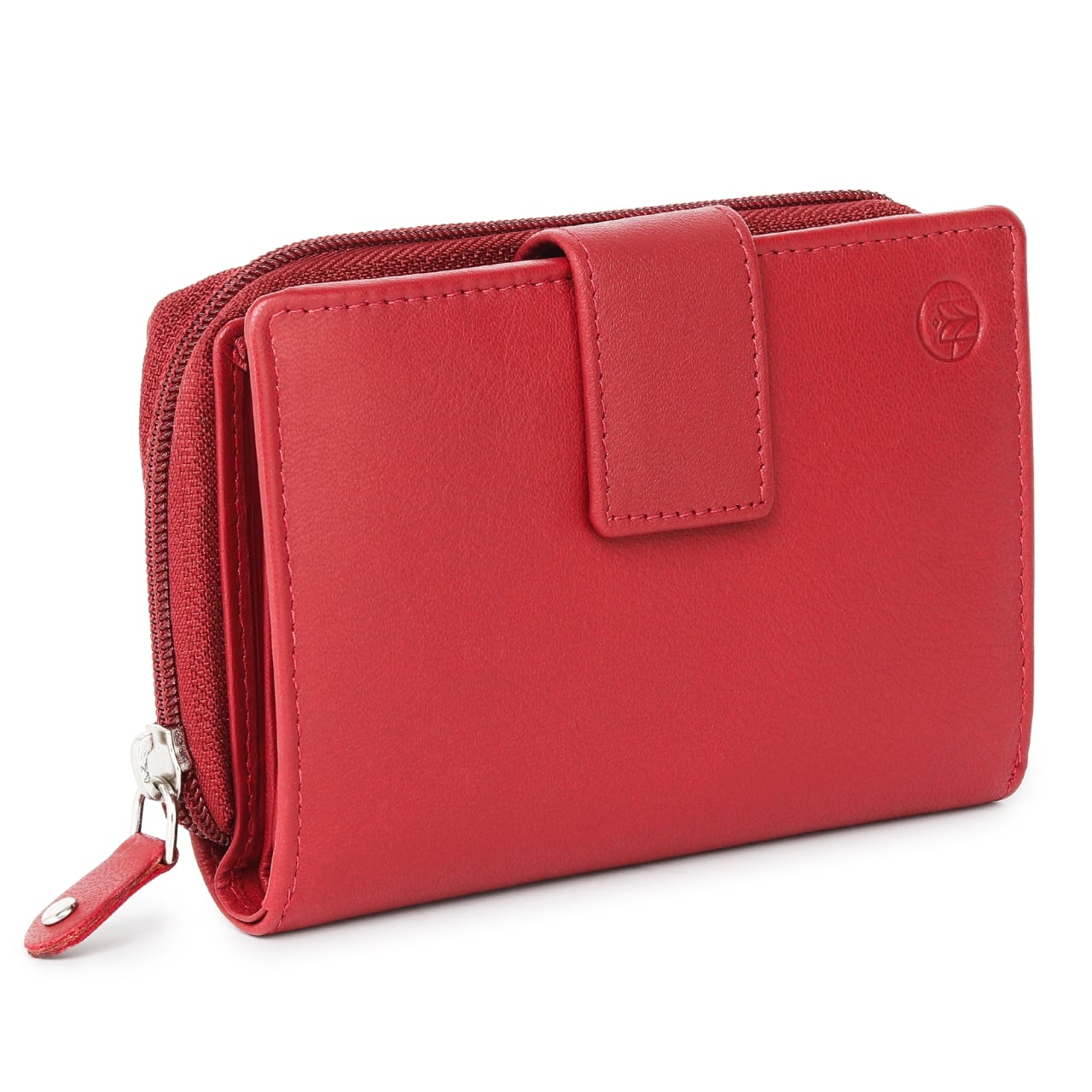 Portofel dama Marquise, Annelisse PT1489, piele naturala, Rosu