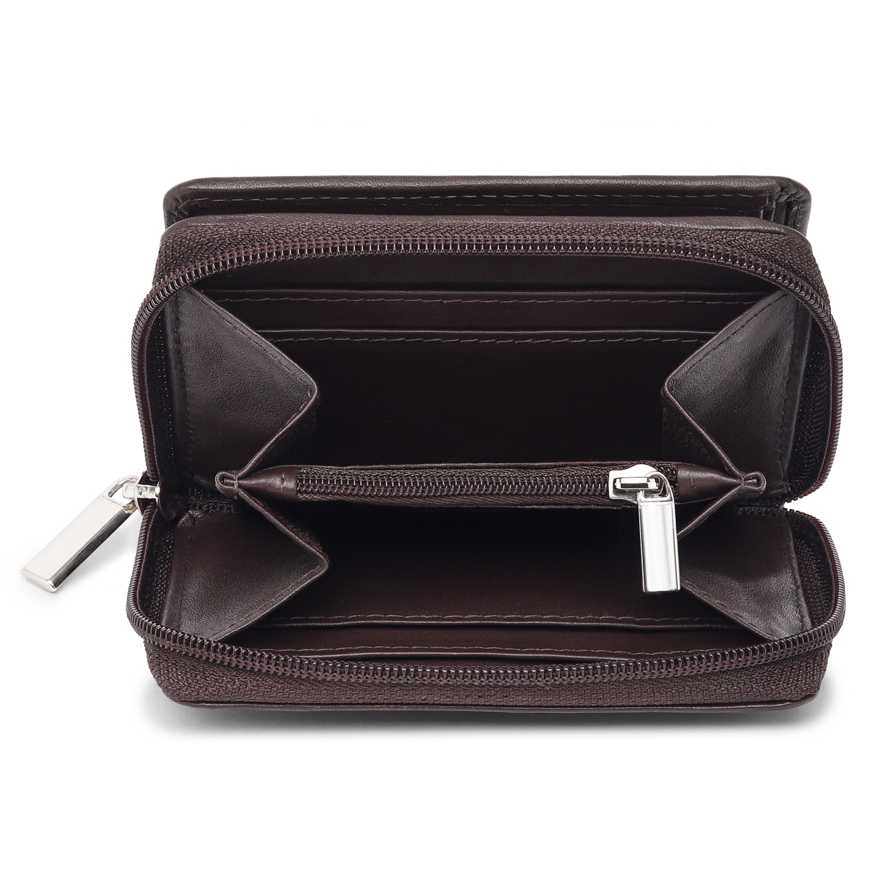 Portofel dama Marquise, Katharine PT1463, piele naturala, Maro - imagine 3