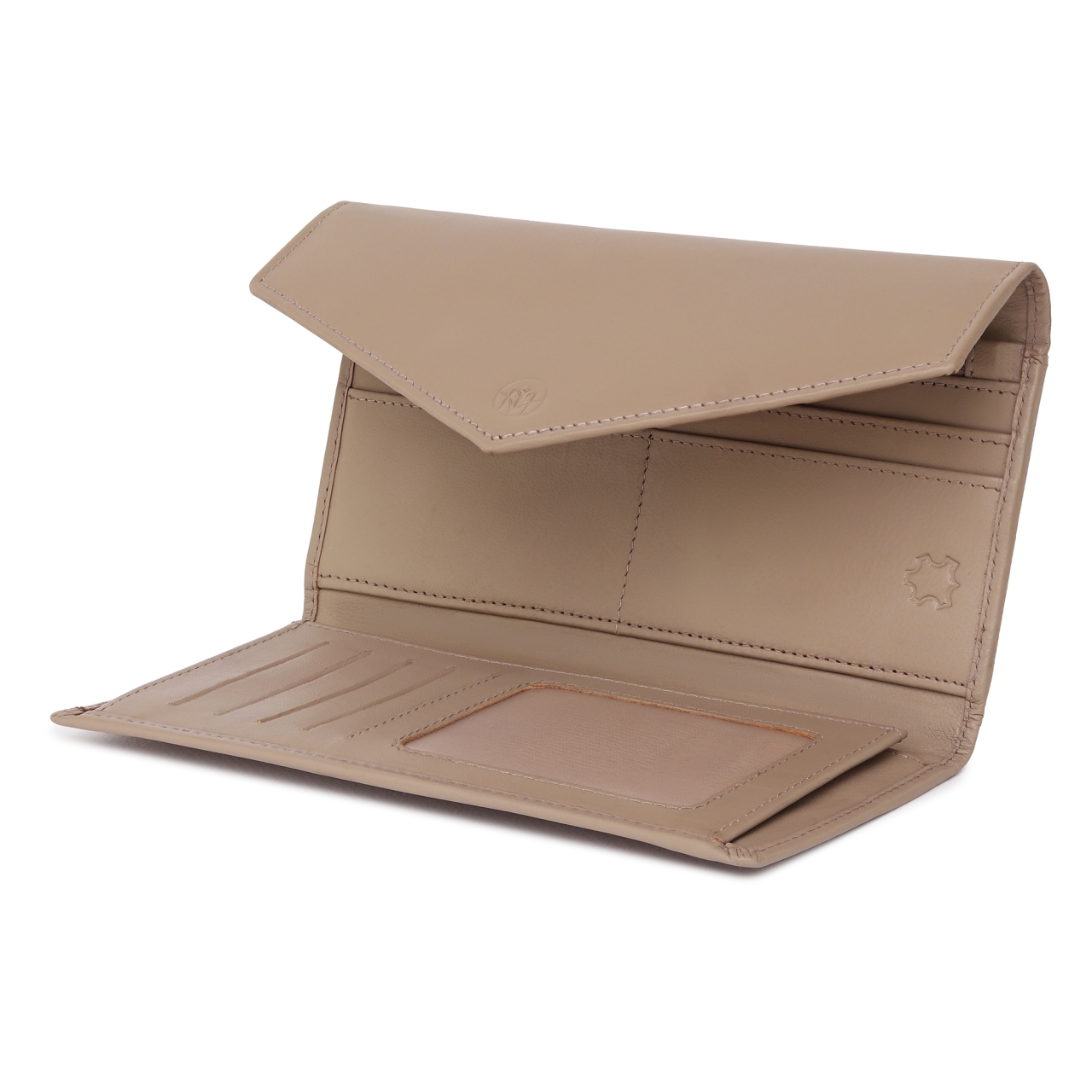 Portofel dama Marquise, Zendaya PT1452, piele naturala, Crem - imagine 2