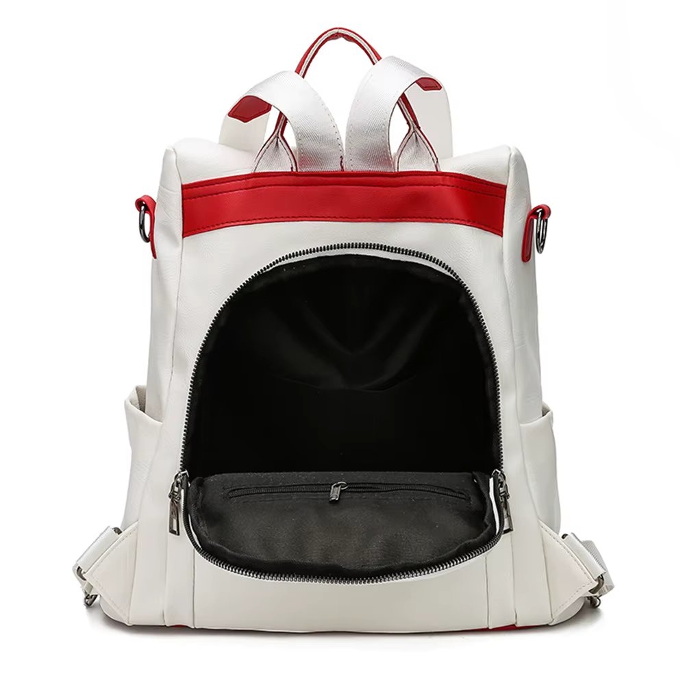 Rucsac dama, Olwen GT3620, antifurt, Alb