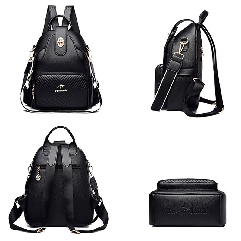 Rucsac dama, Taliah GT3600, Cognac - 3 | YEO