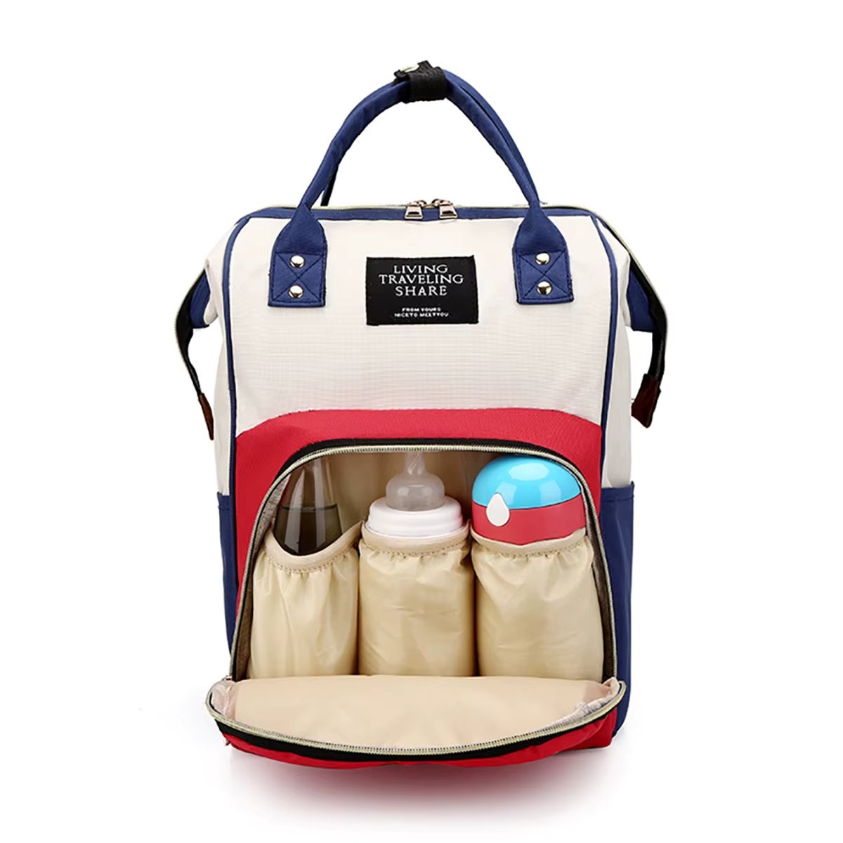 Rucsac multifunctional pentru mamici, Taisia GT3701, Rosu - 3 | YEO