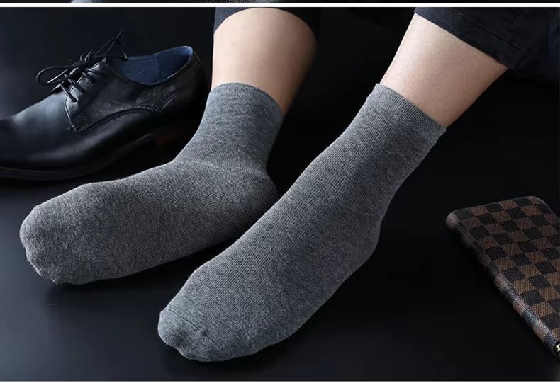 Set 10 perechi de sosete pentru barbati, SS0136, Negru/Alb, marime universala - 1 | YEO