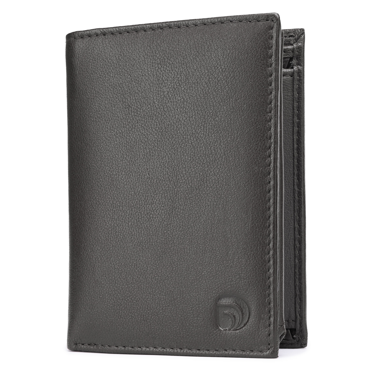 Set cadou pentru barbati, Portofel + Curea, piele naturala, model elegant, Negru, SET8 - 2 | YEO