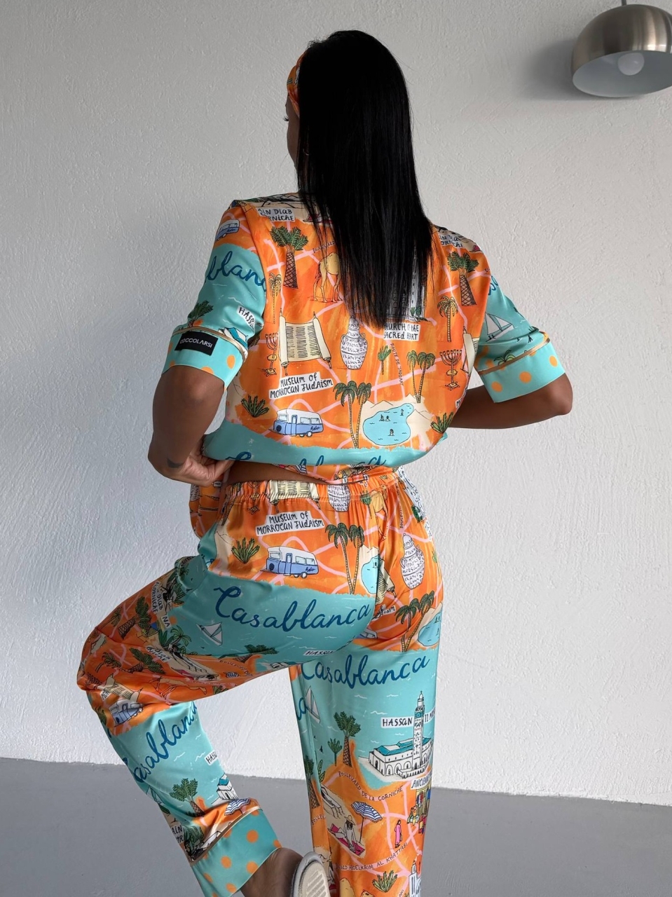 Set pijama dama din doua piese, cu nasturi – 2500375, Casablanca Breeze - imagine 4
