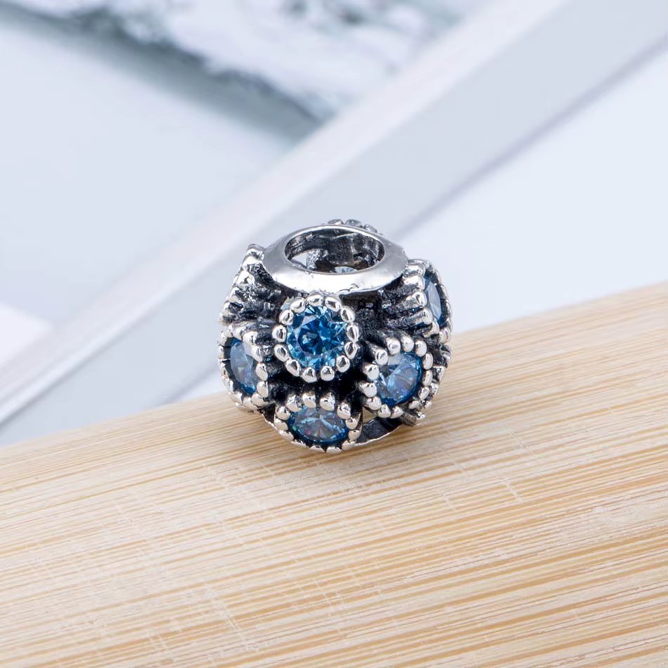 Charm/talisman argint 925, JW1119, model rotund, placat cu rodiu