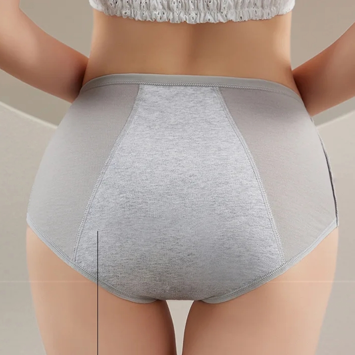 Chiloti Menstruali, Reutilizabili, Bumbac, CH073, Negru - 2 | YEO