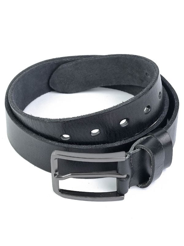 Curea pentru barbati 5505, piele naturala, 120 cm, Neagra