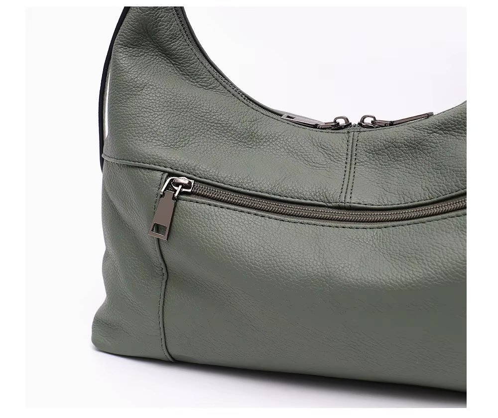 Geanta dama, Zireen GT3359, piele naturala, Crem