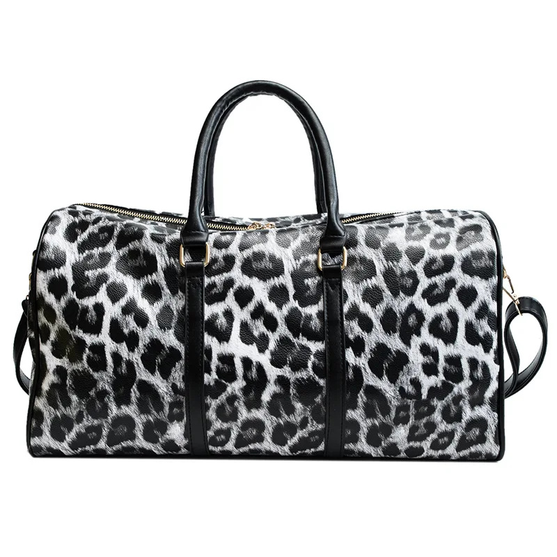 Geanta de calatorie, Emmaline GT2934, Animal Print/Alb