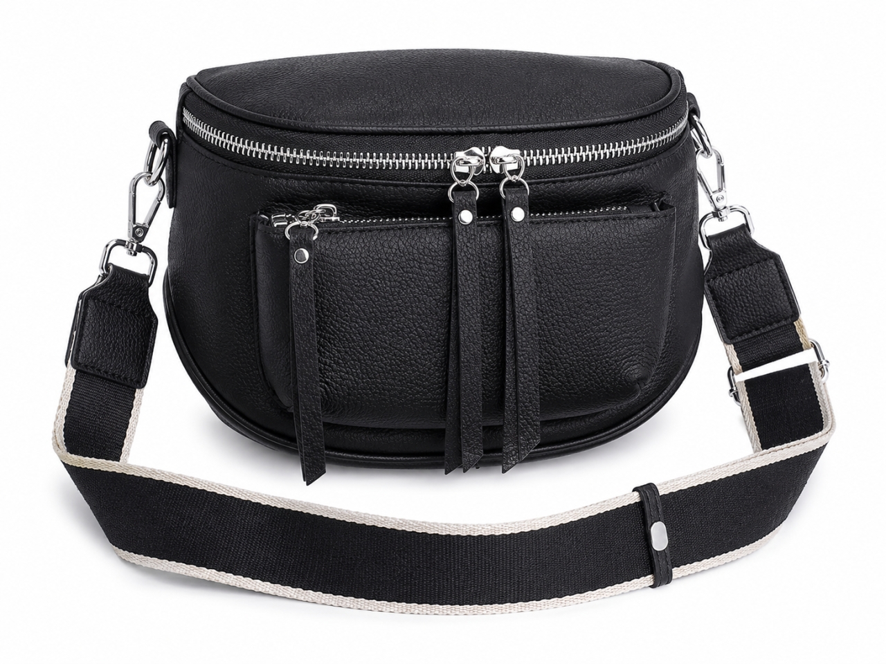 Geanta de dama, 99133, piele naturala, Neagra