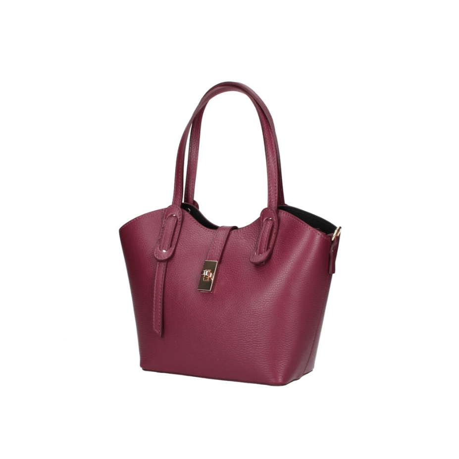 Geanta de dama, Giuly GT3790, piele naturala, Bordo - 1 | YEO