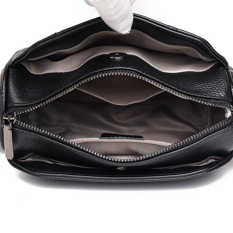 Geanta de dama, Persephone GT2757, piele naturala, Verde