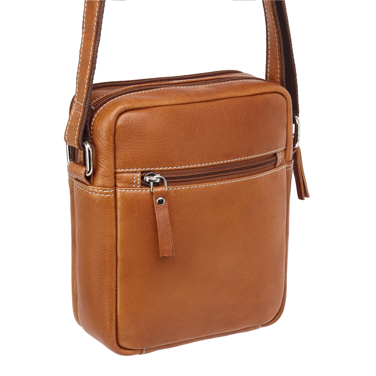 Geanta de umar pentru barbati, Damian GT3867, piele naturala, Maro - imagine 2