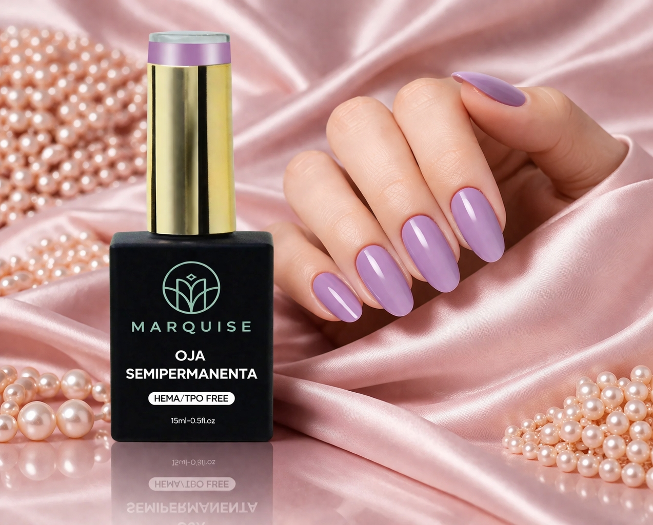 Oja semipermanenta HEMA/TPO FREE, Marquise, Pure Color JY324, 15 ml - imagine 2