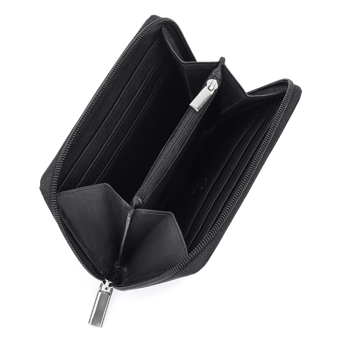 Portofel dama Marquise, Alina PT1458, piele naturala, Negru - imagine 2