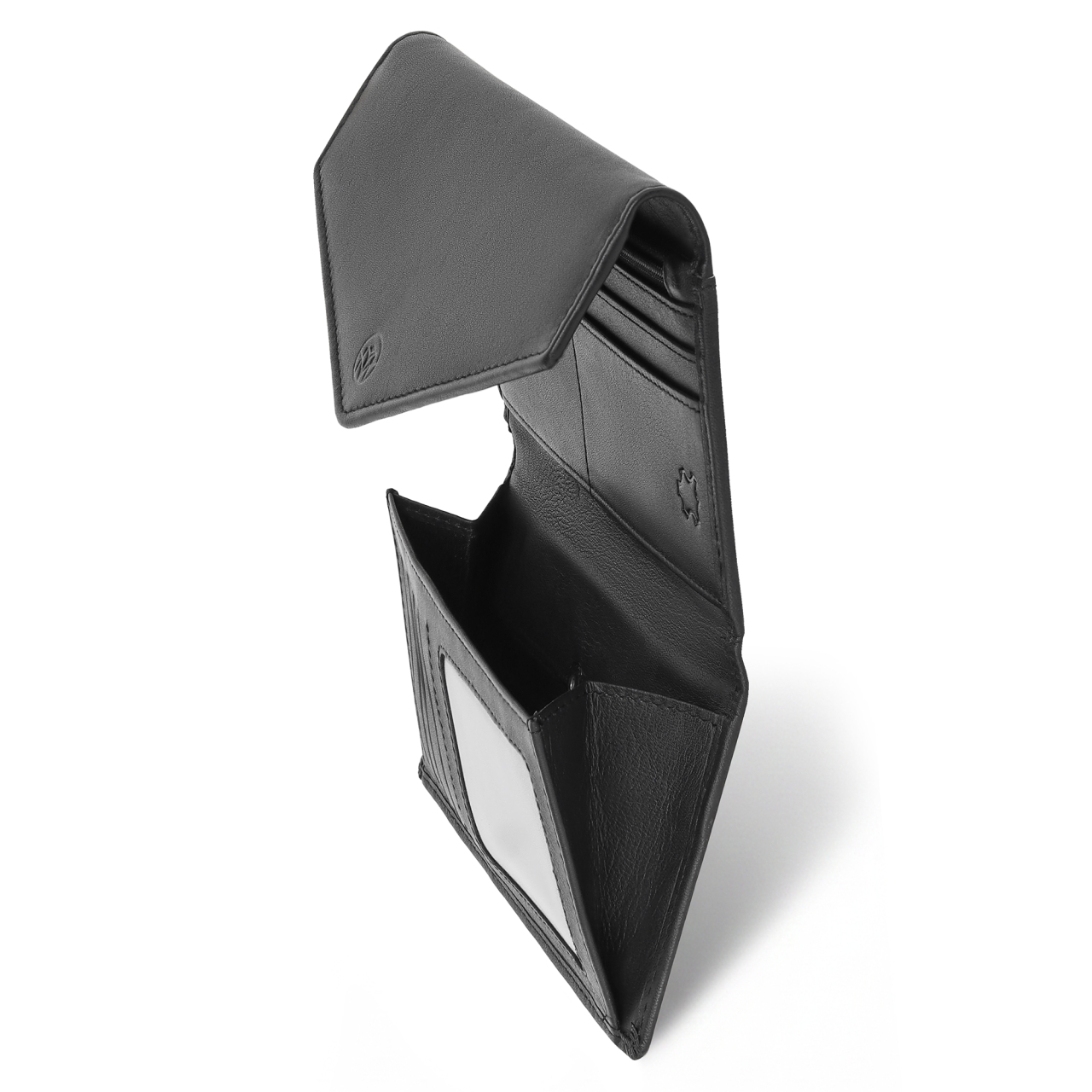 Portofel dama Marquise, Zendaya PT1451, piele naturala, Negru - imagine 3