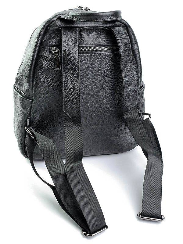 Rucsac dama, 8011, piele naturala, Negru - imagine 3