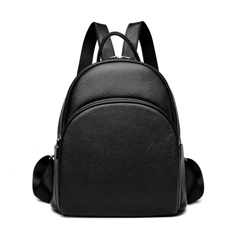 Rucsac dama Delis, Alianor GT2558, piele naturala, Negru