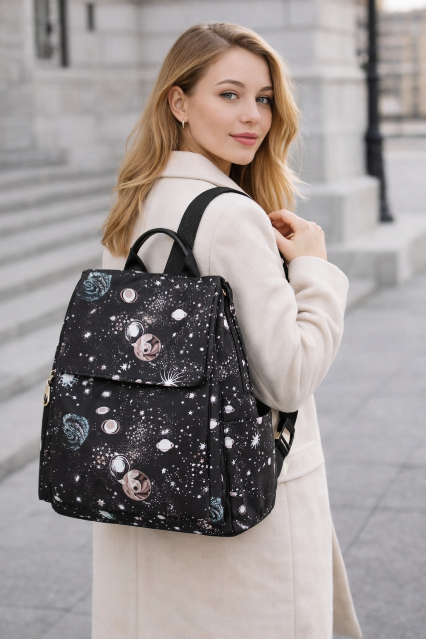 Rucsac dama, Disu GT339, antifurt, negru - imagine 2