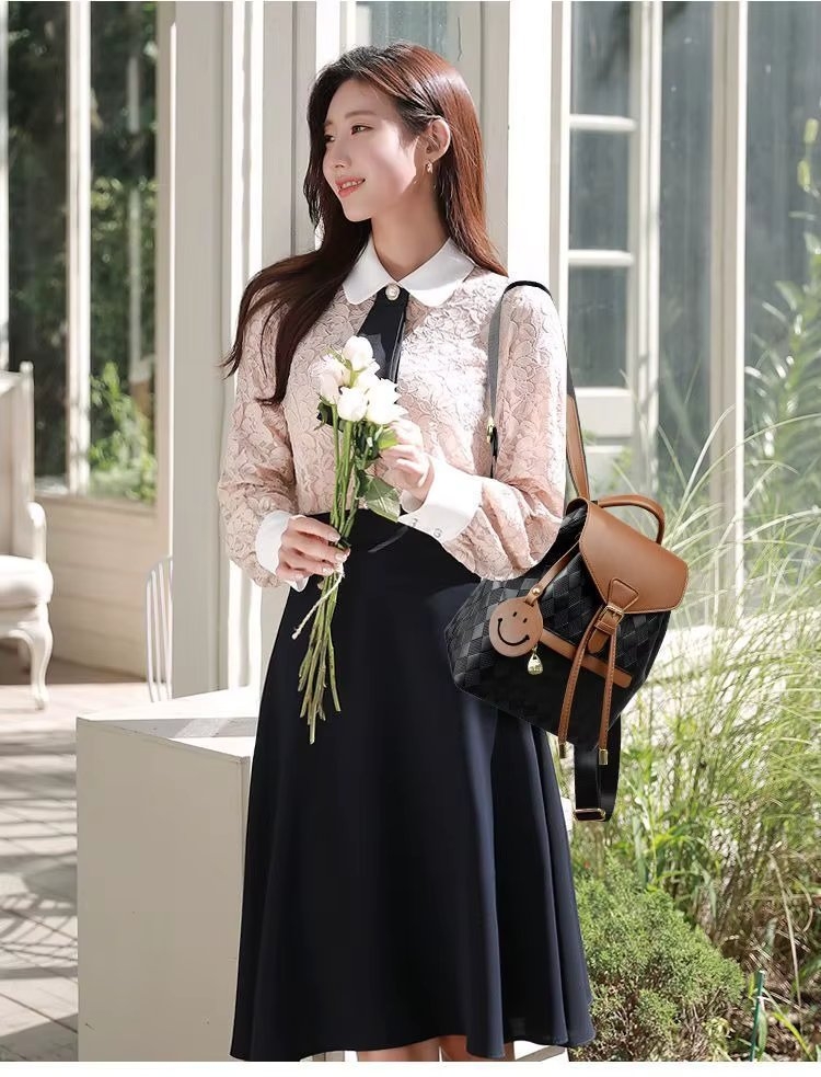 Rucsac dama, Elunara GT3611, Crem/Maro - 2 | YEO