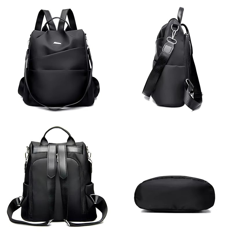 Rucsac dama, Evelynea GT3646, antifurt, Negru - 4 | YEO