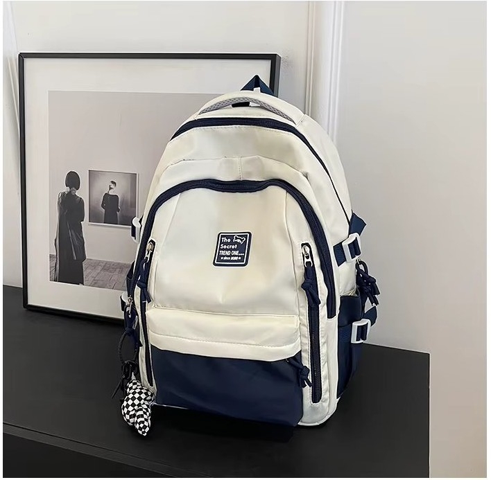 Rucsac dama, Renaya GT3711, Albastru/Alb - 2 | YEO