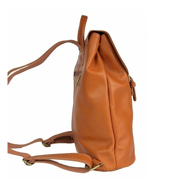 Rucsac dama Salita GT1146, piele naturala, cognac - 2 | YEO