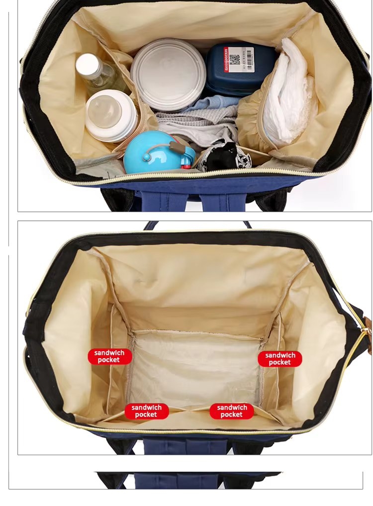 Rucsac multifunctional pentru mamici, Taisia GT3701, Rosu