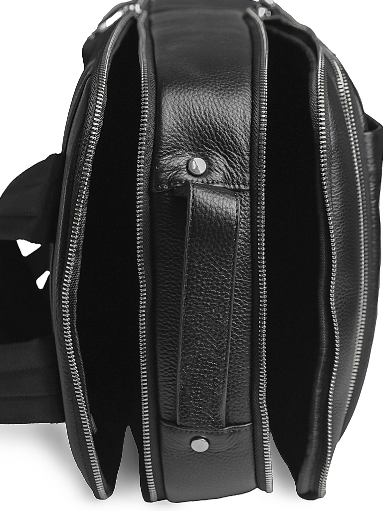 Rucsac pentru barbati ,8528-3, piele naturala, Negru - imagine 3