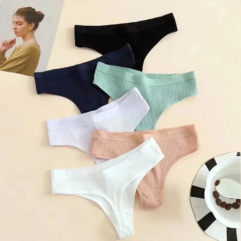 Set 6 perechi de chiloti pentru dama, CH109, Multicolor