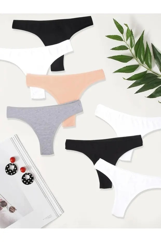 Set 7 perechi de chiloti din bumbac, pentru dama, 27000, Clasic