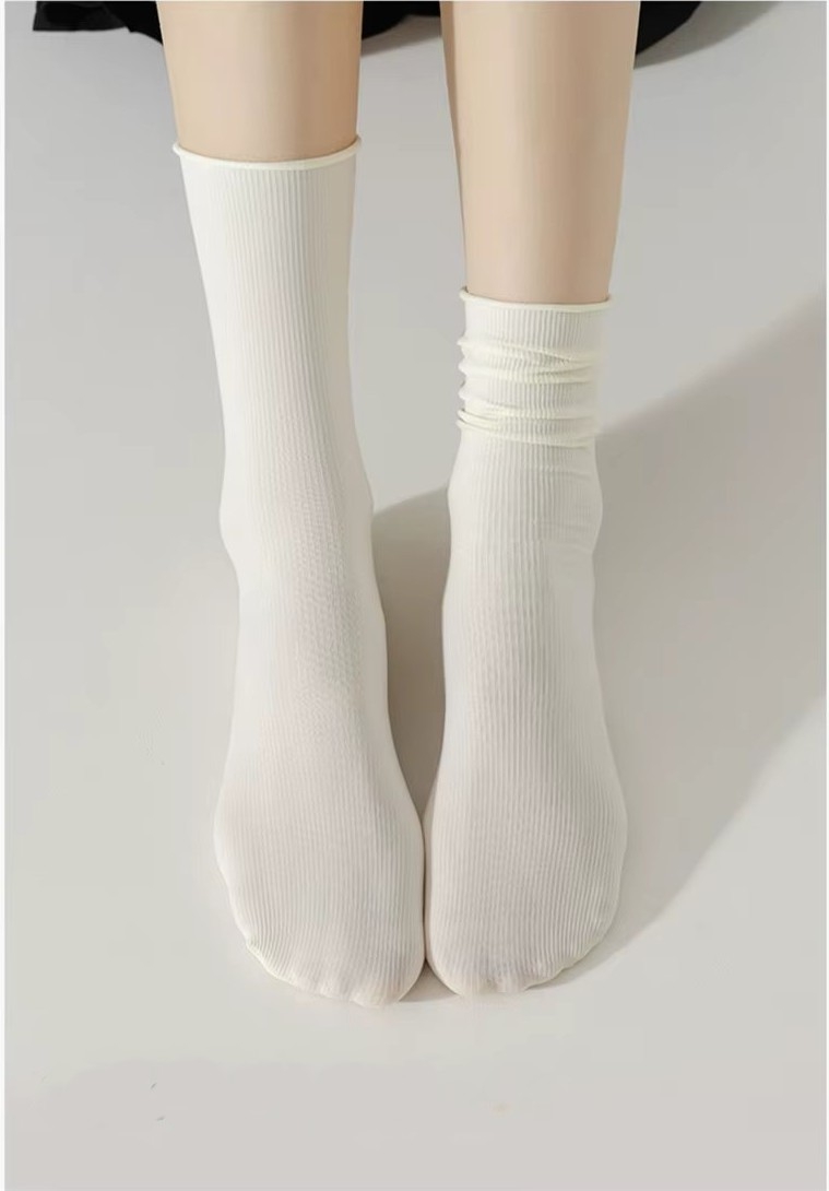 Sosete pentru dama, SS063, Crem, marime universala (35-39)