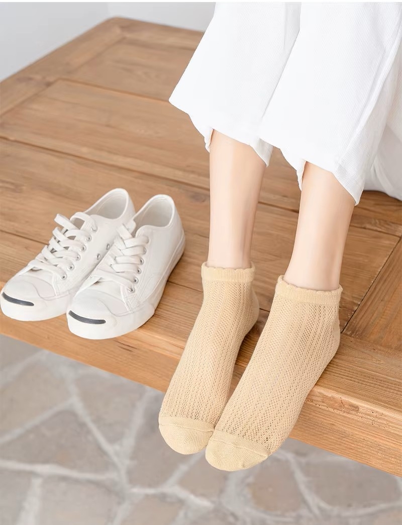 Sosete pentru dama, SS245, Alb, marime universala (35-39) - 2 | YEO