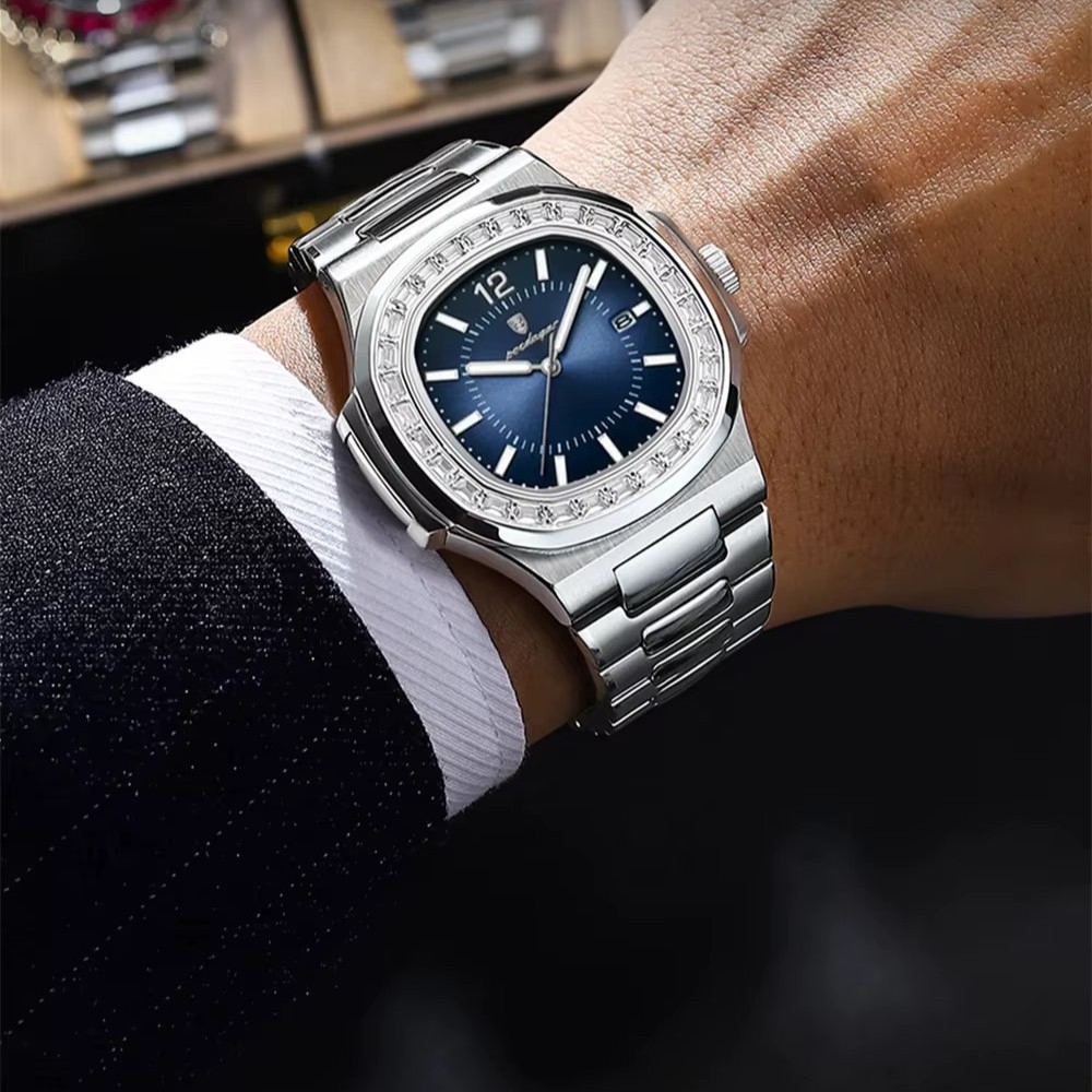 Ceas barbatesc Poedagar CS1846, otel inoxidabil, rose gold, cadran negru