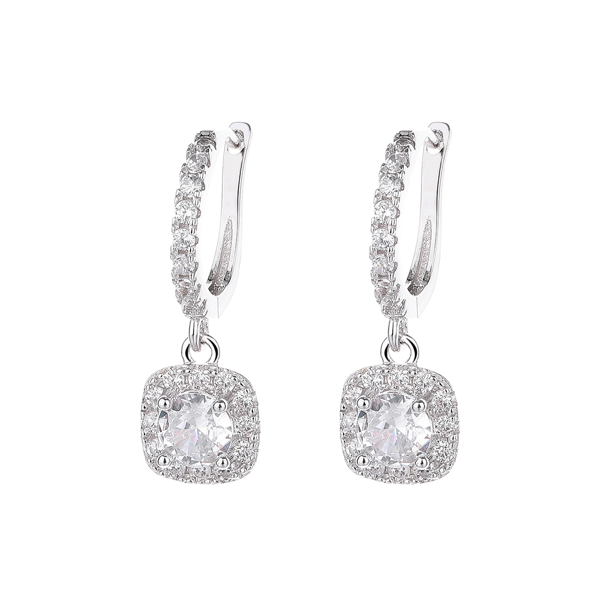 Cercei argint 925, JW1589, model elegant, placati cu rodiu