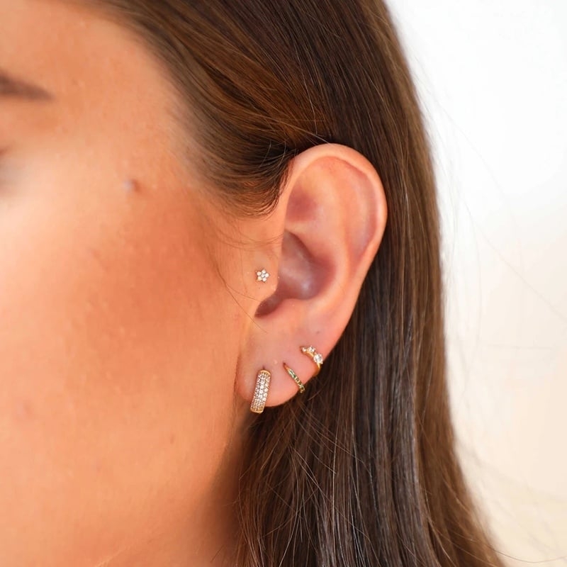 Cercei rotunzi argint 925, JW1787, model elegant, placati cu aur