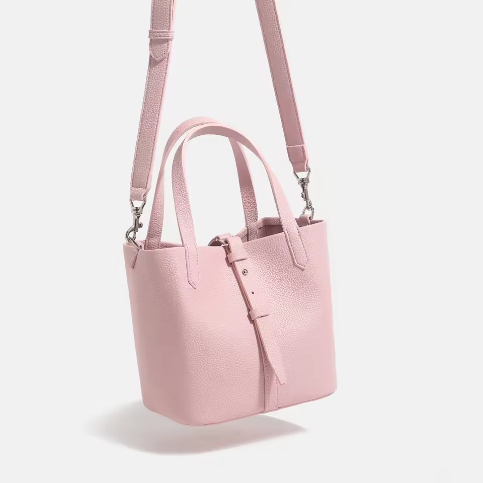 Geanta dama casual Corielle GT3976, piele naturala, Roz — imaginea 5