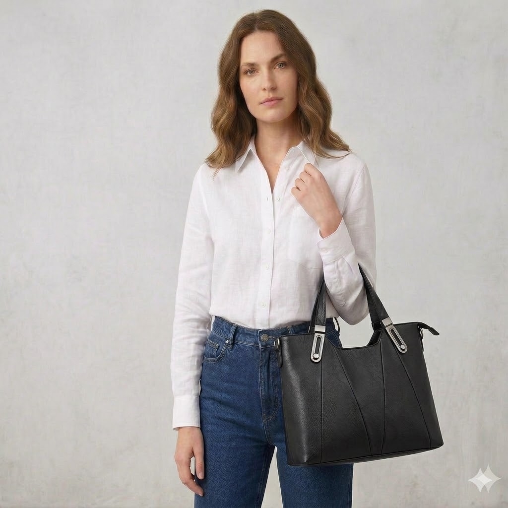 Geanta dama Ema GT634, model negru - imagine 2